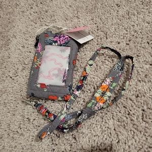 NWT Vera Bradley wallet lanyard keychain